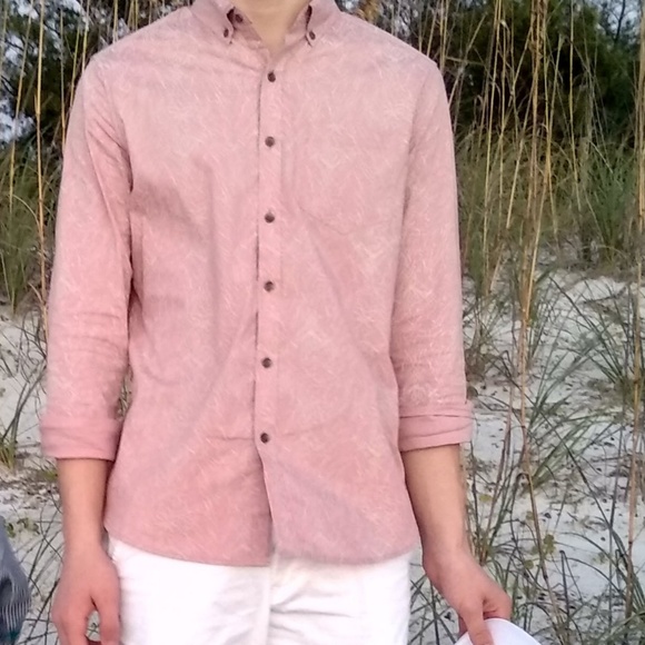 Printed Stretch Shirt pink - Picture 2 of 6